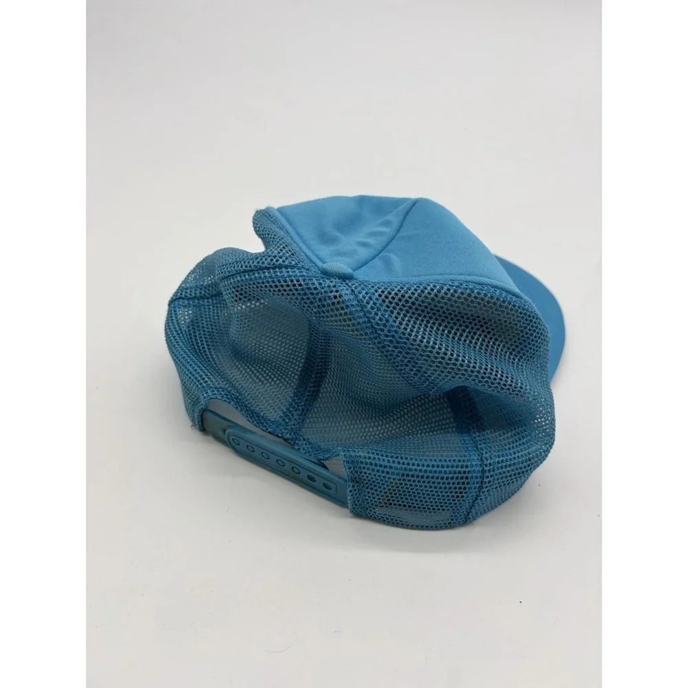VTG Royal Gorge Blue Snapback Elk Bridge Print Braid Trucker Hat Cap